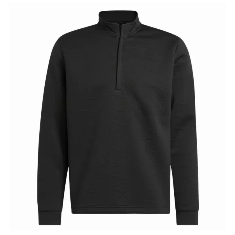 ADIDAS DWR 1/4 Zip Black Pullover Men's Size Large HZ0436‎ Golf Sweater NWT